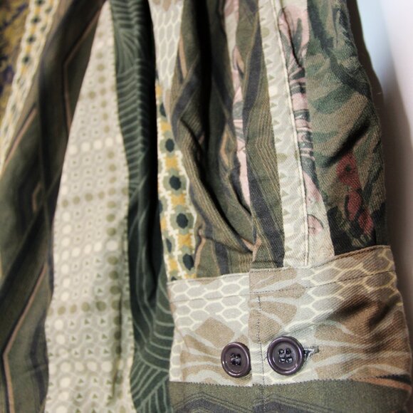 SS18 DRIES VAN NOTEN CAYCE PATCHWORK PRINT SHIRT JACKET M - Picture 11 of 16